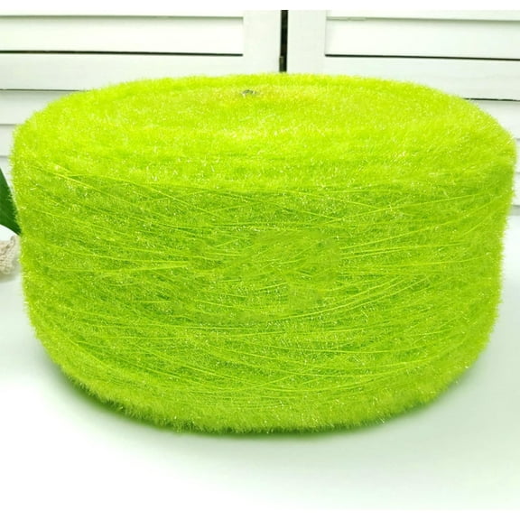 XmhyTop 200g Popular Crystal Sequined Fashion Hand Crochet Knitting Yarn for Knitting Weave Knitting Iridescent DIY Threat, Light green