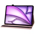 thumbnail image 3 of Dteck Butterfly Pattern Case for iPad Air 13 inch 2025/2024,Magnetic PU Leather Smart Auto Wake/Sleep Folio Stand Case Card Slot Pencil Holder Cover for iPad Air 13-in. M3/M2,Rosegold, 3 of 8
