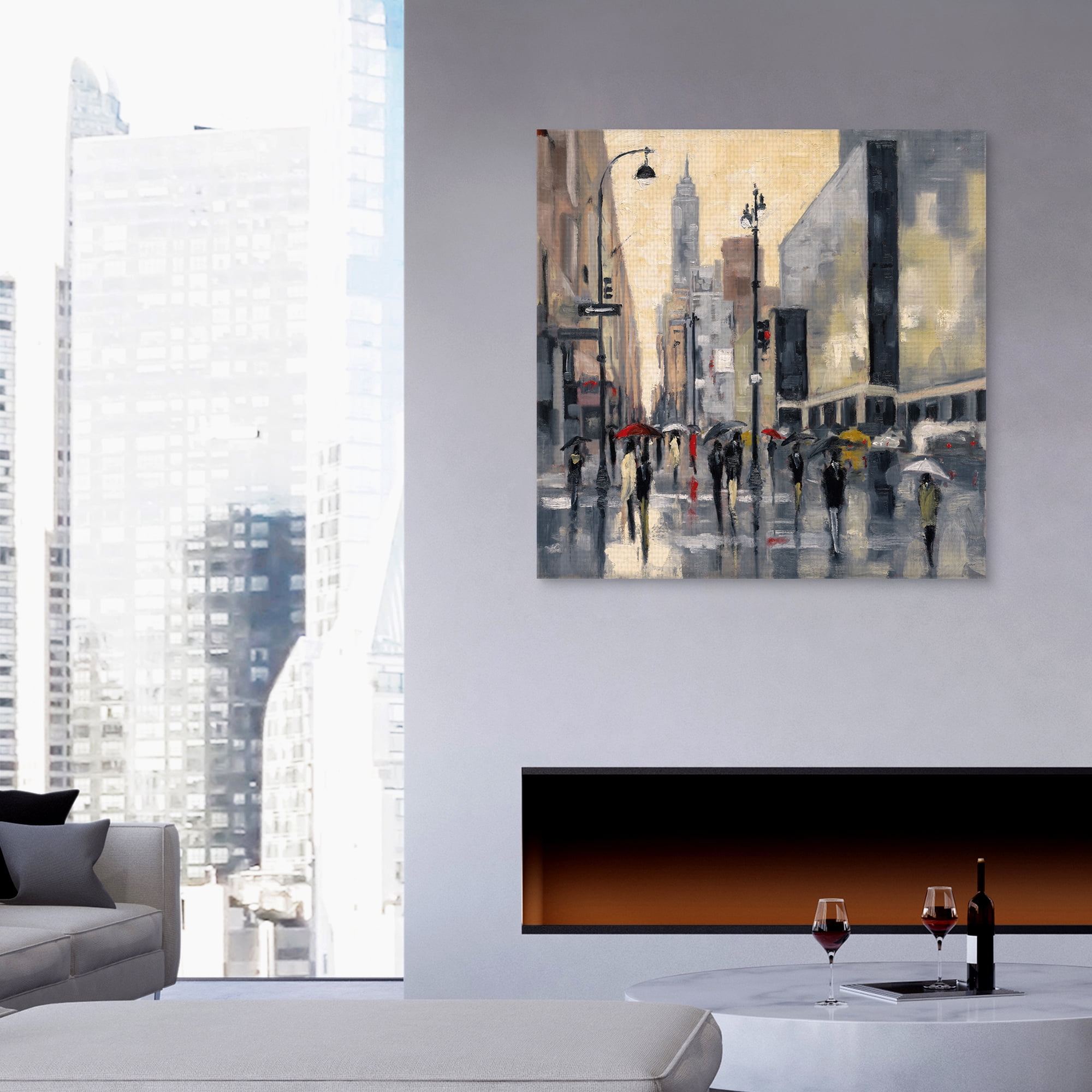 New York Showers by Shawn Mackey New York City Canvas Art