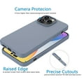 thumbnail image 5 of EBIZCITY iPhone 14 Pro Case, Ultra Slim Soft Premium Liquid Silicone [Military Grade Drop Protection] Full-Body Protective Bumper Phone Case for iPhone 14 Pro 6.1"(2022)- Gray, 5 of 9