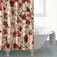 thumbnail image 4 of Pioneer Flower Floral Print Pattern Shower Curtain 84"x72" ,Bathroom Decorative Shower Curtains Set with 12 Hooks,Modern Waterproof Washable Shower Curtain, 4 of 6