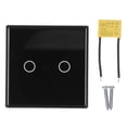 thumbnail image 2 of Wall Light Touch Switch, 10A 100-250V 2 Gang Light Touch Switch  For Home, 2 of 8
