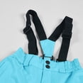 thumbnail image 6 of HCNTES Kids Waterproof Snow Bib Overalls Toddler Adjustable Shoulder Straps Comfortable Winter Ski Wear(A-Light Blue,8-10 Years), 6 of 9