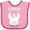 Pink and Fuchsia, variant on Inktastic Chicken Barnyard Farm Cluck Boys or Girls Baby Bib