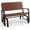 Brown, variant on Costway Outdoor Patio Swing Porch Rocker Glider Bench Loveseat Garden Seat Steel