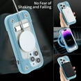 thumbnail image 4 of K-Lion for iPhone 14 Pro Max 2022 6.7 inch Rugged Hybrid Case, Strong Magnetic Wireless Charging Compatible with MagSafe Three-Layer Protection Hidden Kickstand Shockproof Case,Skyblue, 4 of 5
