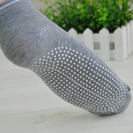 

HCfuz Ankle Socks Elastic 3D PVC Particle Cotton Yoga Toe Socks for Home