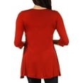 thumbnail image 3 of Women's 3/4 Maternity Sleeve V-neck Tunic, 3 of 4