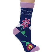 "I Have No Idea What I'm Doing," Anydaze Womens Crew Socks, with Soft Combed Cotton and Smooth Seamless Toe