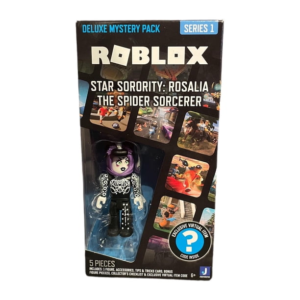 Figura de acción Roblox Deluxe Mystery Pack Rosalia la Hechicera Araña