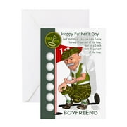 CafePress - Boyfriend Golf Father's Day Greeting Card With Fun - Greeting Card, Blank Inside Matte