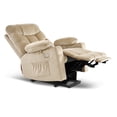 thumbnail image 6 of MCombo Power Lift Recliner Chair with Extended Footrest, USB Port for Elderly Seniors, Fabric(Beige), 6 of 9