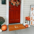 thumbnail image 6 of Orange Hi Fall Door Mat Outdoor for Front Door, Fall Decorations for Home Non-Slip Washable Pumpkin Autumn Doormat Entrance Rug for Indoor Outdoor Decor (Hi 1, 17"x30"), 6 of 6