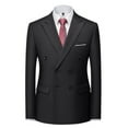 thumbnail image 5 of Yindaity Mens Sport Coat Casual Slim Fit Blazer One Button Textured Suit Jacket Dinner Jackets for Men (Black,4XL), 5 of 6