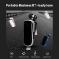 thumbnail image 2 of Auriculares Irfora Auriculares portátiles BT de negocios, tipo clip escalable, auriculares con reducción de ruido BT con función de vibración de llamada entrante, plata Irfora Auriculares, 2 of 2