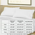 thumbnail image 5 of Beautiful Solid 3-Piece 100% Cotton Percale White Sheet Set, Twin by Drew Barrymore, 5 of 7