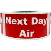 Next Day Air 2 x 4 Inch Shipping Labels 500 Total Stickers on a Roll