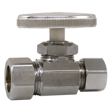 STRAIGHT VALVE CHR 5/8"" (Pack of 1)