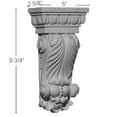 thumbnail image 2 of Ekena Millwork 5"W x 2 5/8"D x 9 3/4"H Colton Leaf Corbel, 2 of 5
