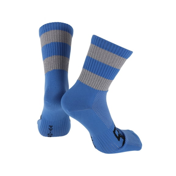 Cycling Socks Anti-friction l Outdoor Bike Socks Blue,Grey Unsex 1 Pair Color Matching Reflective