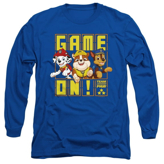 Paw Patrol Game On Team Paw Unisex Adult Long-Sleeve T Shirt