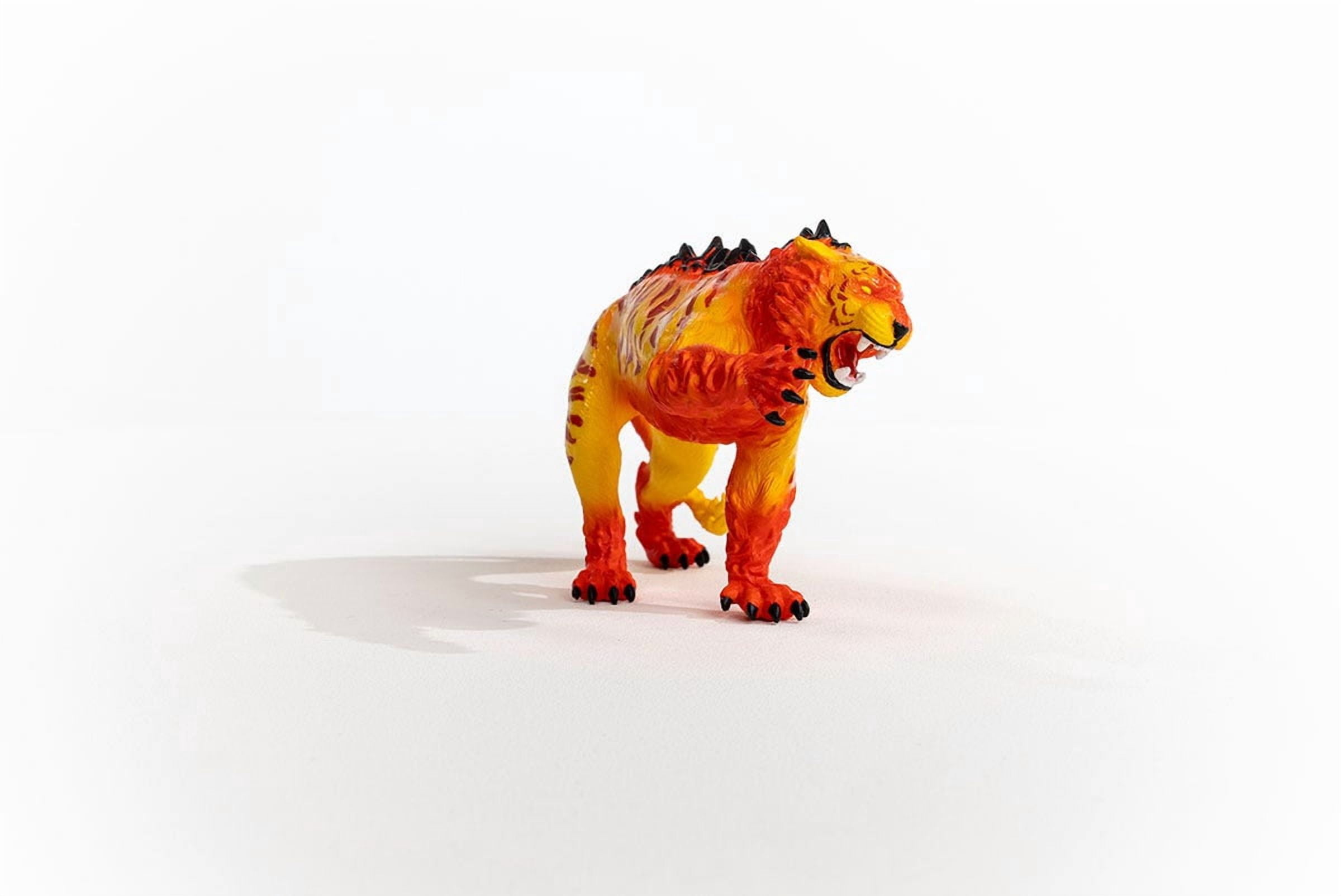 Schleich Eldrador Creatures - Lava Tiger Figure - Fire Monster Animal Creature Figurine - Fantasy Beast Toy for Ages 7+