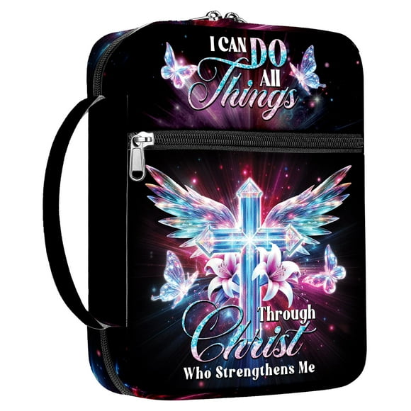 Bible Cover MYSMOR bolsa de transporte con cierre para mujer