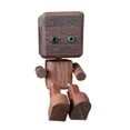 thumbnail image 1 of Figura de hombre de madera divertida para decorar el salpicadero del coche, adorno de escritorio con pies temblorosos. café, 1 of 9