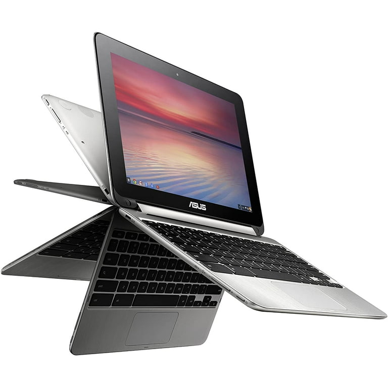 Restored ASUS Chromebook C100PA-DB01 Flip Touchscreen Laptop