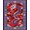 Red, Pattern 8, variant on Flatwoven High Traffic Area Rug, Majestic Fiery Ice Duality Theme, Non Slip, Stain Resistant, Washable Area Rugs for Living Room, Bedroom(Red, 2X3)