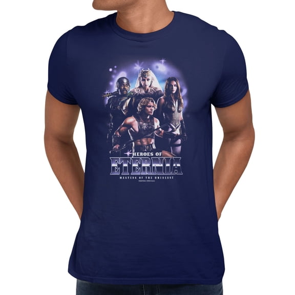 Masters Of The Universe Movie Heroes Of Eternia Groupshot Men's T Shirt (Navy, S-XXXL)