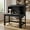 Black, variant on Spaco Modern Computer Desk - Charging Station H-Shaped Frame, Hutch & Storage Shelves, Black