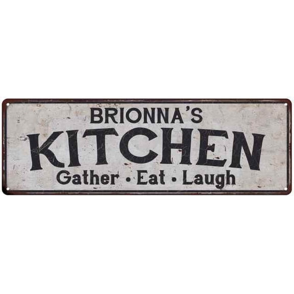 BRIONNA's Kitchen Gift Rustic Chic Decor Gift 6x18 Sign 206180051843
