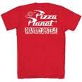 thumbnail image 1 of Toy Story Mens' Pizza Planet Delivery Shuttle T-Shirt (Small), 1 of 2