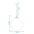 thumbnail image 4 of Sunnydaze Modern Holiday Black/Silver Plastic Christmas Ornament Balls, 50 Count, 4 of 9