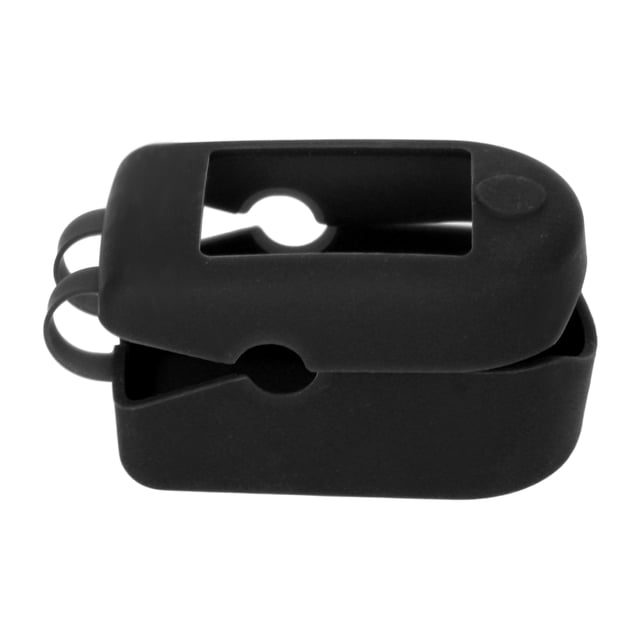 Estuche para oxímetro compacto, portátil, suave, cómodo, estable, confiable, eficaz, cubierta protectora para el hogar y al aire libre, color negro