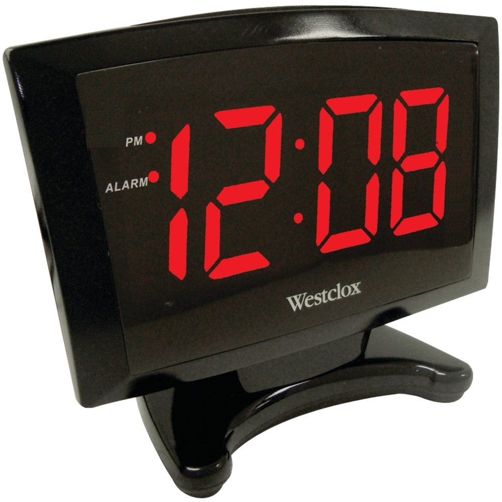 Westclox 70028 1.8'' Plasma LED Alarm Clock