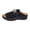 Black, variant on Women's Orthopedic Wedge Sandals Slip-On Slides Open Toe Beach Shoes Dressy Summer Comfort Footwear Arch Support Cushioned Sole for Casual Walking & Outdoor Activities