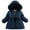 Navy, variant on KAUOD Girls Winter Padded Puffer Coats Zip up Waterproof down Jackets Kids Fleece Hood Snow Ski Parka Coats with Pockets