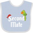 thumbnail image 3 of Inktastic Second Mate Pirate with Parrot and Bandanna Boys or Girls Baby Bib, 3 of 4