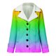 thumbnail image 5 of Chaquetas y abrigos casuales de manga larga sin capucha para mujer, abrigo de invierno cálido con solapas y botones, talla grande, 5 of 5