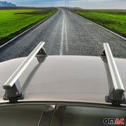 OMAC Top Roof Racks Cross Bars fits Toyota Tacoma 2016-2021 2 Pcs Gray Aluminium
