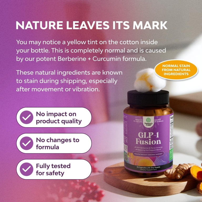 is berberine a glp 1 Natures Craft GLP-1 Fusion Berberine Supplement Capsules, Metabolic & Gut Support, 30 Count