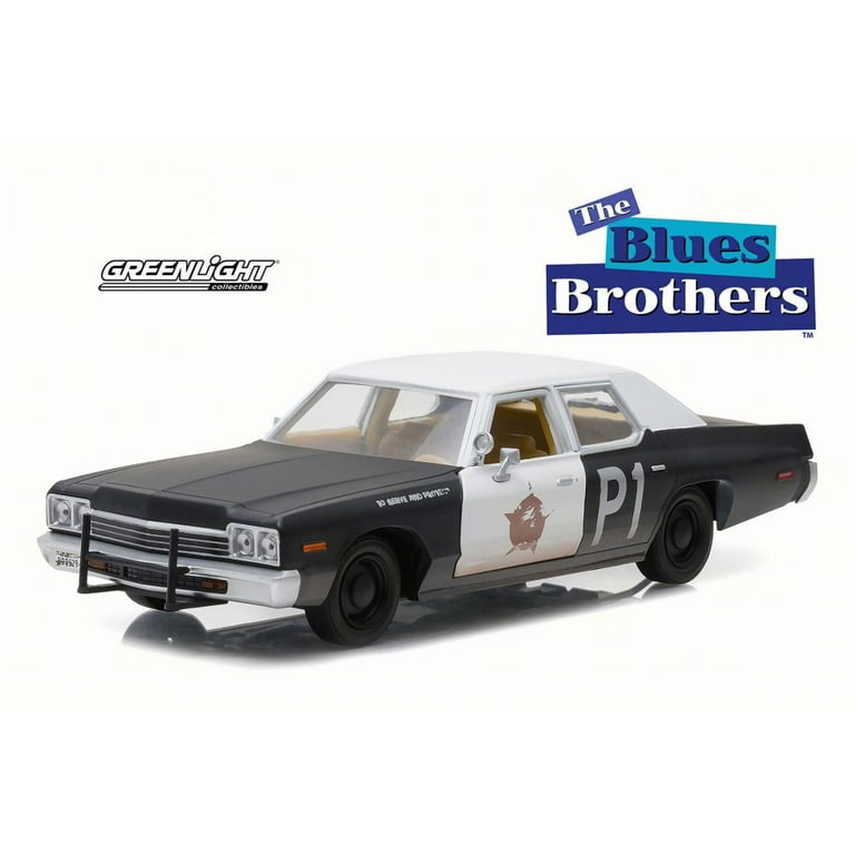 ミニカー GreenLight 1974 DodgeMonaco Bluesmobile Greenlight Hollywood Series - 1974 Dodge Monaco Bluesmobile