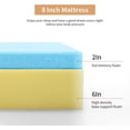 thumbnail image 3 of FDW King 8 Inch Medium-Firm Gel Memory Foam Mattress, CertiPUR-US Certified, in a Box, Pressure Relief, White, 3 of 7