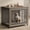 Light Gray, variant on Ironovahome 43" Furniture-Style Dog Crate for Large Dogs, Heavy Duty Wooden Dog Cage with Double Doors & Safe Locks, Breathable Wire Mesh, XL Indoor Dog Kennel Pet Crate, Easy Clean