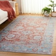 thumbnail image 2 of SAFAVIEH Tucson Candis Oriental Machine Washable Area Rug, Turquoise/Rust, 3' x 5', 2 of 8
