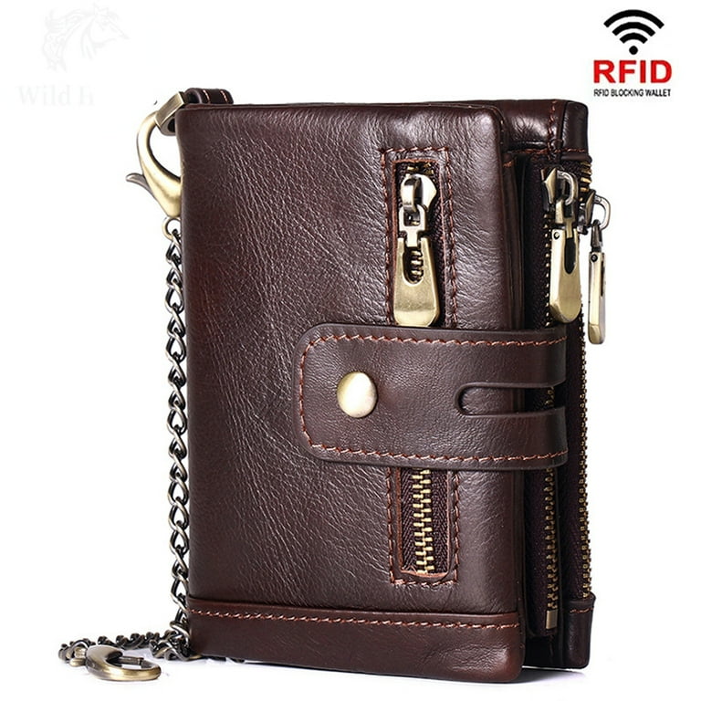 Casual Men Wallets Leather Short Coin Purse Wallet Leather Wallets