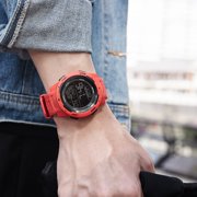 SMAEL Brand 8105 Cool Fashion Sports Digital Man Watch Waterproof Shockproof Alarm Clock Date Glow Mode Stopwatch ABS Case TPU Strap Round Dial Design Mens Wristwatch