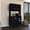 Black, variant on White 95 Pantry Kit With Four Legs, Double Door Cabinet For Bathroom Office Storage